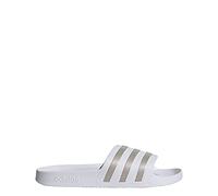 adidas Unisex Adilette Aqua Slides, Ftwr White Platin Met Ftwr White, 39 1/3 EU