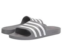 adidas Unisex Adilette Aqua Slides Schiebe-Sandalen, Grau/Weiß/Grau, 44 2/3 EU