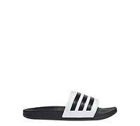 adidas Unisex Adilette Comfort Slide Schiebe-Sandalen, Weiß/Schwarz/Schwarz, 44 EU