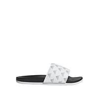 adidas Unisex Adilette Comfort Slides Schiebe-Sandalen, Weiß/Grau/Weiß, 44 EU