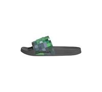 adidas Unisex Adilette Shower Minecraft Slides Sandal, Grey Four/Green, 42 EU