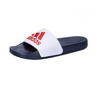 adidas Unisex Adilette Shower Slides, Cloud White / Scarlet / Victory Blue, 42 EU