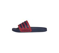 adidas Unisex Adilette Shower Slides, dark blue/dark blue/better scarlet, 47 EU