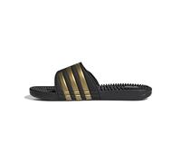 adidas Unisex Adissage Slides, Core Black / Gold Metallic / Core Black, 42 EU