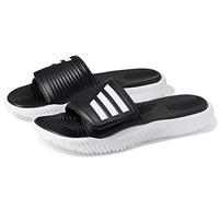 adidas Unisex Alphabounce 2.0 Slides Sandal, Black/White/Black, 11 US Women