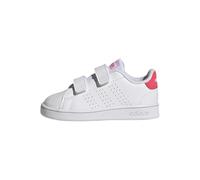 Adidas Babyschuhe Advantage Court Two – Klettverschluss – Cloud White/Real Pink/Core Black – 19 EU