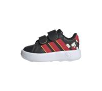 adidas Unisex Baby Disney Mickey Mouse Grand Court Infants Shoes, core Black/Pure Ruby/Crew Yellow, 23 EU