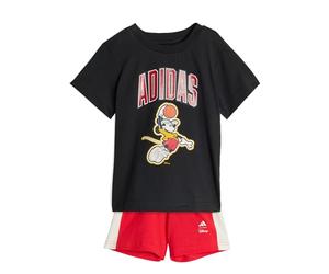 adidas Unisex Baby DISNEY MICKEY MOUSE T-SHIRT SET, black/off white, 0-3 Months
