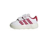 adidas Unisex Baby Disney Minnie Mouse Grand Court Infants Shoes, FTWR White/Pure Ruby/Off White, 26 EU