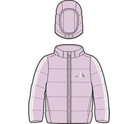 adidas Unisex Baby ESSENTIALS 3 STRIPES PADDED JACKET, clear pink/white, 2-3 Years