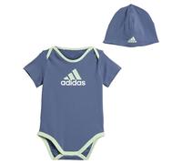 adidas Unisex Baby Essentials Big Logo Bodysuit And Beanie Gift Set Kids Trainingsanzug