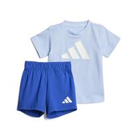 adidas Unisex Baby ESSENTIALS BIG LOGO T-SHIRT SET, glow blue/white, 3-6 Months
