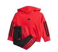 adidas Unisex Baby ESSENTIALS HOODED JOGGER, Pure Ruby/Black/Black, 9-12 Months