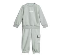 adidas Unisex Baby ESSENTIALS LINEAR LOGO JOGGER, Wonder Sage/white, 0-3 Months