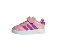 adidas Unisex Baby Grand Court 3.0 Girls Infant Shoes, st Tropic Bloom/Purple Burst/hi-Res Yellow, 20 EU