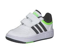 adidas Unisex Baby Hoops 3.0 CF Basketball Shoe, Cloud White/Core Black/Solar Green, 22 EU