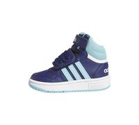 adidas Unisex Baby Hoops Mid Shoes, Dark Blue/Light Aqua/Cloud White, 27 EU