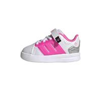 adidas Unisex Baby Lightorama Court Infants Shoes, FTWR White/Lucid pink/Silver met., 24 EU