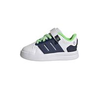adidas Unisex Baby Lightorama Court Infants Shoes, FTWR White/Night Indigo/Screaming Green, 22 EU