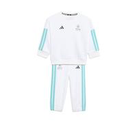 adidas Unisex Baby MERCEDES - AMG PETRONAS FORMULA 1 TEAM DNA BABY JOGGER LONG SLEEVE, white/semi mint rush, 12-18 Months