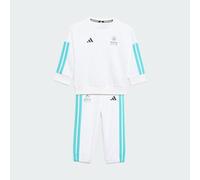 adidas Unisex Baby MERCEDES - AMG PETRONAS FORMULA 1 TEAM DNA BABY JOGGER LONG SLEEVE, white/semi mint rush, 6-9 Months