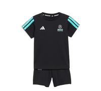 adidas Unisex Baby MERCEDES - AMG PETRONAS FORMULA 1 TEAM DNA BABY JOGGER SHORT SLEEVE, black/semi mint rush, 3-6 Months