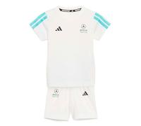 adidas Unisex Baby MERCEDES - AMG PETRONAS FORMULA 1 TEAM DNA BABY JOGGER SHORT SLEEVE, white/semi mint rush, 0 Months