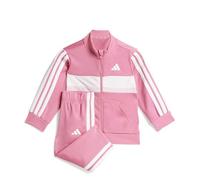 adidas Unisex Baby Seasonal Essentials Tiberio 3 Stripes Tricot Track Suit, pink fusion/clear pink/white, 9-12 Months