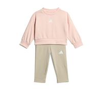 adidas Unisex Baby SEASONALS SWEAT SET, blush pink/white, 0-3 Months