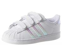 adidas Unisex Baby Superstar Sneaker, Footwear White/Footwear White/Footwear White, 22 EU