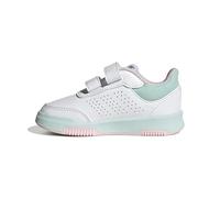 adidas Unisex Baby Tensaur Hook and Loop Shoes Laufschuhe, Cloud White/Clear Pink/Semi Flash Aqua, 22 EU