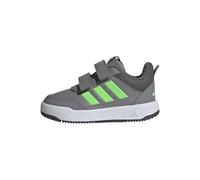 Sneaker ADIDAS SPORTSWEAR "TENSAUR SPORT 3.0 FÜR BABYS UND KLEINKINDER", Damen, Gr. 25, grau three, lime burst, grau five, Synthetik, Textil, Schuhe Sneaker, für Kinder, mit Klettverschluss (25322500-