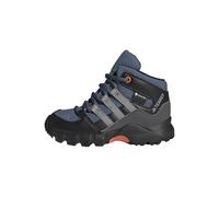 adidas Unisex Baby Terrex Mid Gore-TEX Hiking Shoes Wanderschuhe, Wonder Steel/Grey Three/Semi Impact Orange, 23.5 EU