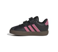 adidas Unisex Baby Vl Court 3.0 Infants Shoes, core Black/pink Fusion/GUM5, 21 EU