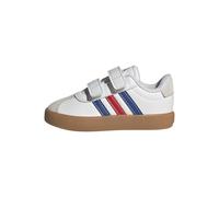 adidas Unisex Baby VL Court 3.0 Shoes, FTWR White/Team royal Blue/Better Scarlet, 23 EU