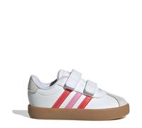 adidas Unisex Baby VL Court Shoes, FTWR White/Bright red/Bliss pink, 22 EU