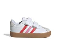 adidas Unisex Baby VL Court Shoes, FTWR White/Bright red/Bliss pink, 25 EU
