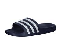 adidas Unisex Adilette Aqua Slides, Dark Blue / Cloud White / Dark Blue, 47 EU