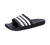 adidas Unisex Adilette Comfort Slides, Core Black / Cloud White, 47 EU