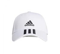 adidas Unisex Baseball 3-Streifen Twill Kappe, White/Black/Black, OSFL