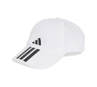 adidas Unisex Baseball 3 Stripes Climaproof Hat, White/Black, M-L