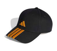 adidas Unisex Bball 3S Cap NEW Logo, Black/Collegiate Gold, S-M