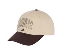 adidas Unisex Camo Graphic Dad Cap, Crystal Linen/Aurora Coffee, M-L