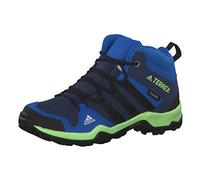 adidas Unisex-Child Terrex AX2R Mid CP Walking Shoe, Collegiate Navy/Core Black/Glory Blue, 32 EU