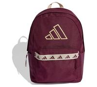 adidas Unisex CLASSIC TAPE BACKPACK, maroon/Crystal Linen, One size