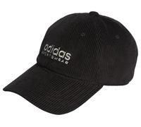 adidas Unisex Corduroy Low Dad Cap, Black/Grey Two, XS