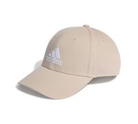 adidas Unisex Cotton Baseball Cap, Wonder Taupe/White, M