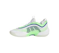 adidas Unisex D.o.n. Issue 6 Basketball-Sneaker, White Screaming Green Lucid Blue, 44 2/3 EU