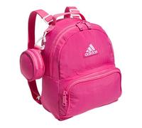 adidas Unisex Damen-Kleine Tasche für Reisen, Fitnessstudio, Festival & Mehr Auslaufen Mini-Rucksack, Pulse Magenta Pink/Weiß, One Size