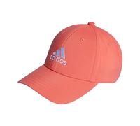 adidas Unisex Embroidered Logo Lightweight Baseball Cap, Preloved Scarlet/White, L
